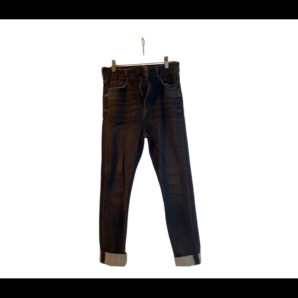 Zara straight jeans dark grey
